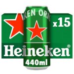 Heineken Lager Beer Cans, 15 x 440ml